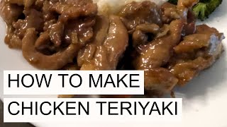 How to Make Chicken Teriyaki similar to Sarku Japan and Benihana