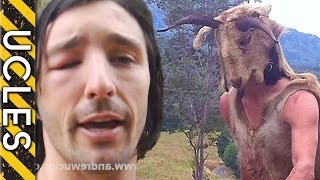 BEE ATTACK - (Caveman vs Wild BEE Hive) - with Andrew Ucles