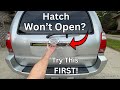 4th Gen 4Runner Rear Hatch Stuck / Won't Open (ECU-B Module Reset)