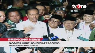 Statement Presiden Jokowi Usai Pengundian Nomor Urut Paslon