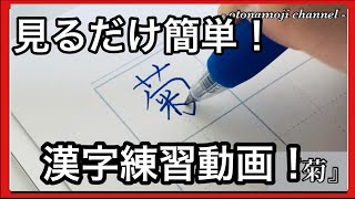 【見るだけ簡単！】ボールペンで漢字練習動画！