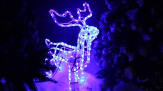 70cm Animated Christmas Reindeer with 168 Blue LED's