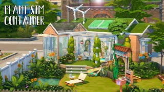 Plant Sim Container Home 🌱💚 // Sims 4 Speed Build