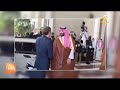 سمو ولي العهد الأمير محمد بن سلمان يستقبل الرئيس الفرنسي ايمانويل ماكرون