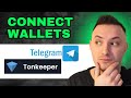 How To Connect Telegram Wallet With Tonkeeper (2024) - FULL GUIDE!