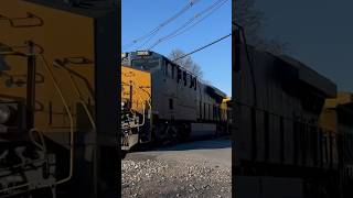 CSX 3006 ES44AH leads a very short CSX M405 through Hillsborough NJ 4/10/2023 #railfan #csx #shorts