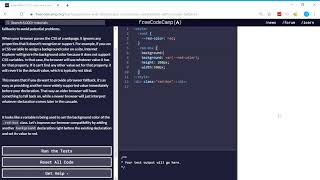 Basic CSS (41/44) | Improve Compatibility with Browser Fallbacks | freeCodeCamp