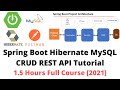 Spring Boot Hibernate MySQL CRUD REST API Tutorial | Controller, Service and DAO Layer | Full Course
