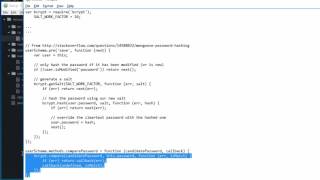 Password hashing using Mongoose - Node.js Tutorial 20