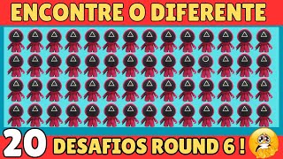 🧠QUIZ DESAFIO ROUND6 |+Descubra o Diferente+Jogo da Memoria+Sim ou Nao+Qual se Repete+Ache Intruso