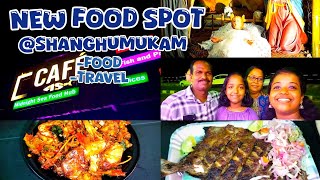 NEW SEA FOOD SPOT AT SHANGHUMUKAM BEACH 🐟🍤@Cookwith_Gopz #seafood #shangumugham #beachvibes