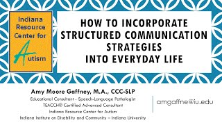 IRCA Family Autism Support Webinars 2022 2023: Communication Strategies