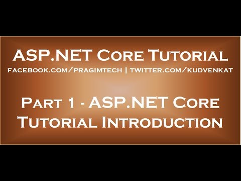 ASP NET Core Tutorial - YouTube