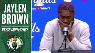 Jaylen Brown Consoles Jayson Tatum: "It's been a great journey" | Celtics vs Warriors Game 6
