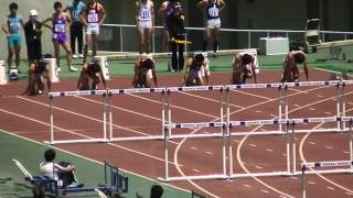 2015関西インカレ 110mH 予選　鍵本