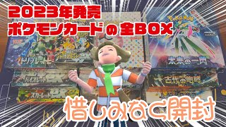 【子どもの夢】2023年最後の日に『ポケモンカード』の全BOXを開封してみた