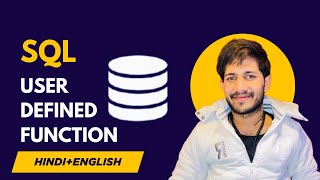 User Defined Function in SQL | SQL Tutorial for Beginners (Hindi + English)
