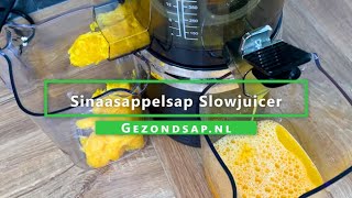 Slowjuicer Sinaasappel | Helder puur sinaasappelsap