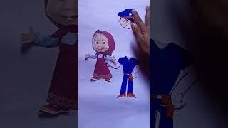 American masha and Brazilian blue singham #shortsviral #chhotabheem #usa #america