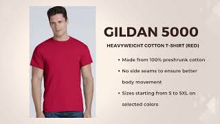 Gildan 5000 - Heavyweight Cotton T-Shirt | Tsport.ca #gildan #tshirts