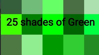 25 different shades of green color and their names #trending #colors#greenshades