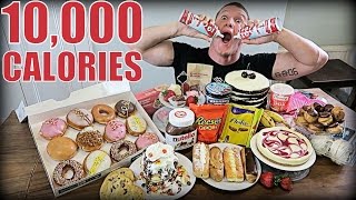 10,000 CALORIE DESSERT CHALLENGE | Epic Cheat Day | Man vs Food