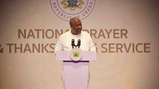 Mahama Breaks Silence on National Cathedral and His Victory at National Thanksgiving Service | Full