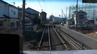 JR川越線・前面展望 的場駅～笠幡駅間(２０９系からの展望) Train front view