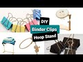 Replace Hoop Stand with Binder Clips| تعويض حامل الطارة بمشبك ورق