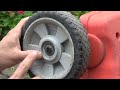 how to remove u0026 reuse retaining rings clips for lawn mower or dolly wheels