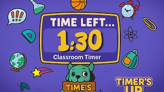 1 Minute 30 Second Countdown Timer | Classroom, Study & Focus Theme