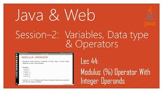 Java Arithmetic Operators | Part 4 | Modulus (%) Operator With Integer Operands