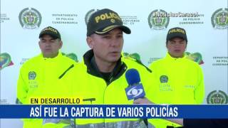 Los ‘trabajitos’ que hacían los 12 policías capturados en Cundinamarca 17 septiembre 2016