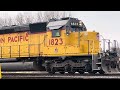 up 1823 messing with grain empties mc train locomotive railway railfans railroad