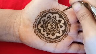 Mandala henna designs / easy palm mehndi designs / mehndi designs for hands