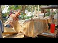 Gergaji Bandsaw Rakitan‼️Merajang Kayu Jati Kebun Tua