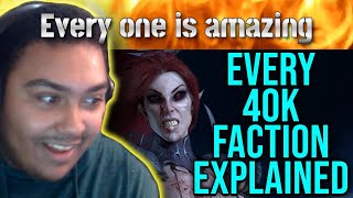Reacting to Every single Warhammer 40k (WH40k) Faction Explained | Part 2 | Bricky Group REACTION!!