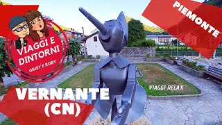 Vernante(CN) Pinocchio/Museo Attilio Mussino presenti sulle facciate  i bellissimi disegni murales.