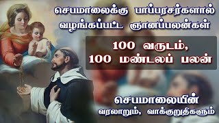 செபமாலைக்கு பாப்பரசர்களால் வழங்கப்பட்ட ஞானப்பலன்கள் || செபமாலையின் வரலாறும் வாக்குறுதிகளும்