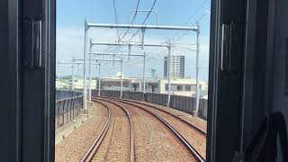 京成本線快速西馬込行き　船橋競馬場駅→京成船橋駅　前面展望・車内放送