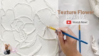 You Must Try This New Texture Art  Flower Technique
