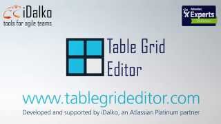 JIRA용 Table Grid Editor 애드온