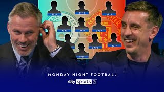 Jamie Carragher & Gary Neville DISAGREE over Man Utd 99' & Man City 23' combined XI