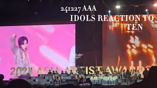 [241227 AAA] Idols Reaction To “TEN Performance” #AAA2024inBKK