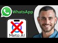 How To Turn Off Meta AI WhatsApp iPhone | Easy Guide