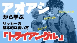 【アオアシ】から学ぶ「トライアングル」***葦人たち3人のプレーを実際のバルセロナの試合から参照してみよう（5レーン理論成立の礎になった08/09バルセロナよりサッカーの攻撃戦術の基本