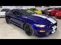 2016 shelby gt350 deep impact blue gold motor garage