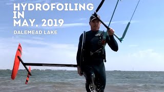 Hydrofoiling in May, 2019 - Dalemead Lake, AB