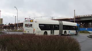 Community Transit Buses at the Lynnwood Transit Center 2/5/21