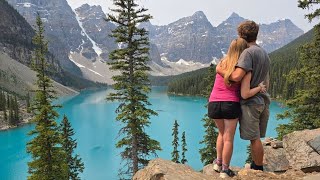 Moraine Lake Banff | The Most Beautiful Place We've Been? | Van Life Lunch With A View